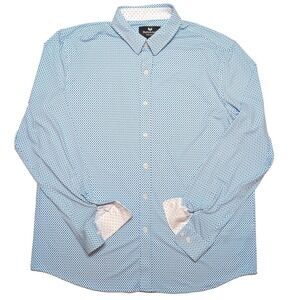 BUTTERCLOTH Signature Performance Long Sleeve Button Shirt Nylon Blue XL‎